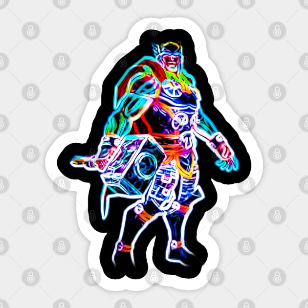 Thor Neon Sticker by enchantingants